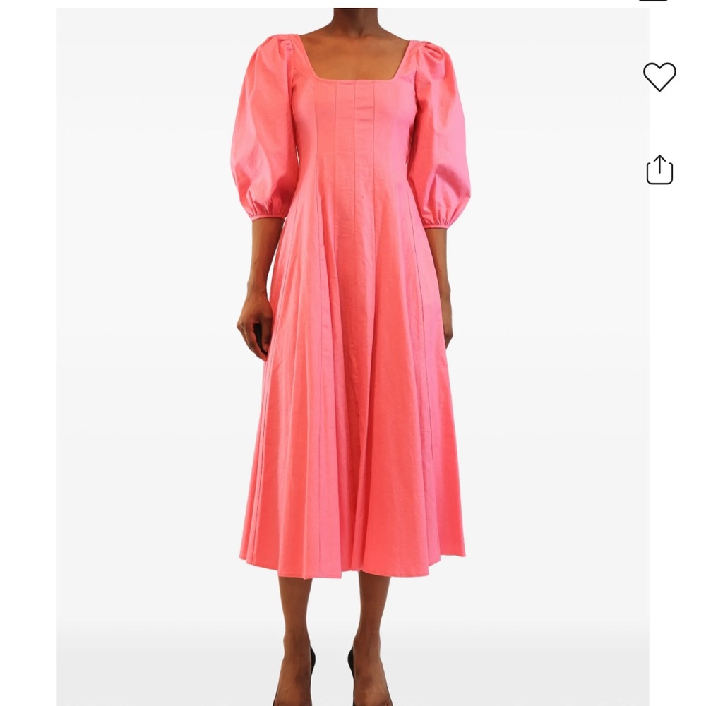 Never worn Staud wells dress, green.